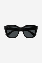Squared black acetate sunglasses – gG logo on temples – LUX VERSE Luxury Designer Fashion Outlet