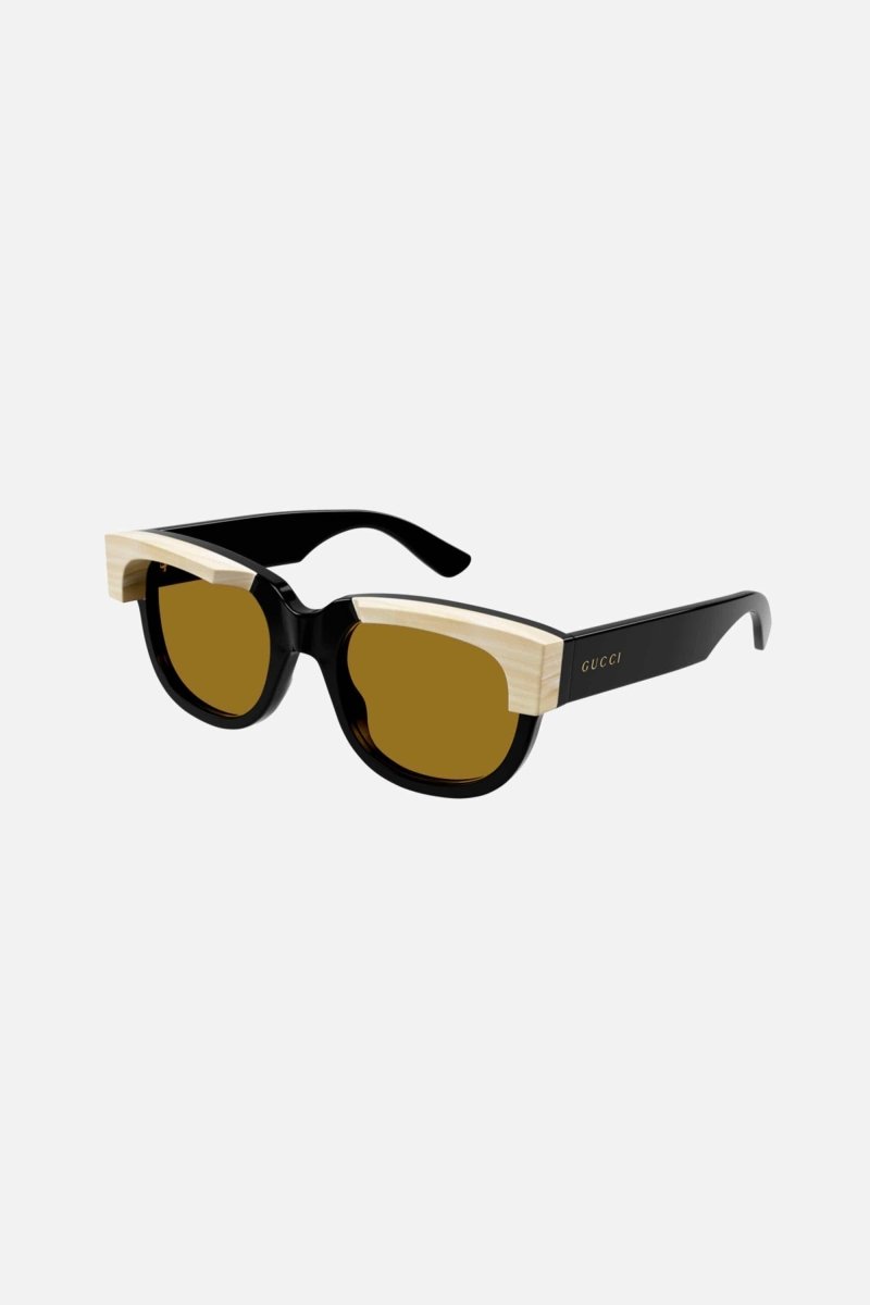 Squared black and ivory acetate sunglasses – the eyebrows are said to ‘frame’ our eyes – LUX VERSE Luxury Designer Fashion Outlet