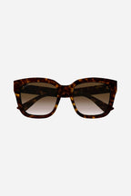 Squared havana acetate sunglasses – timeless, pure and simple – LUX VERSE Luxury Designer Fashion Outlet