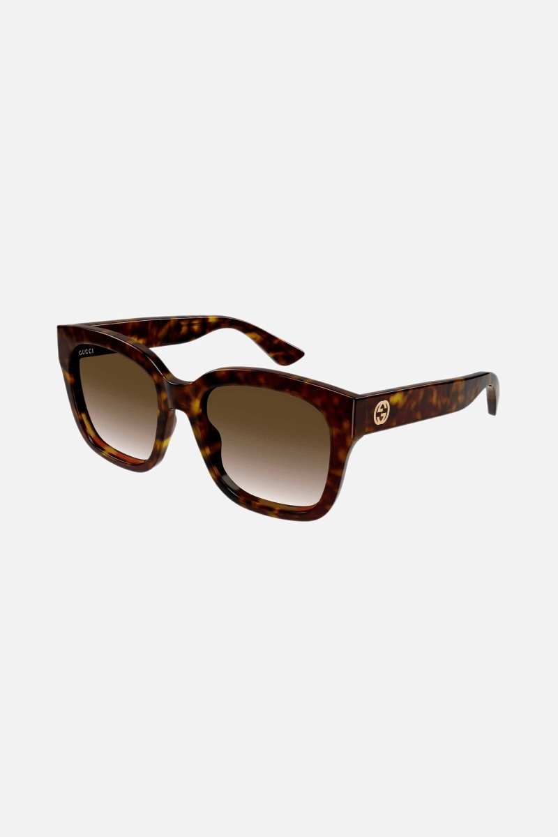 Squared havana acetate sunglasses – oversized squared shape – LUX VERSE Luxury Designer Fashion Outlet