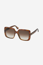 Squared oversize femenine brown style – Collection Iconic shapes interpreted in a easy to wear and elegant mood – LUX VERSE Luxury Designer Fashion Outlet