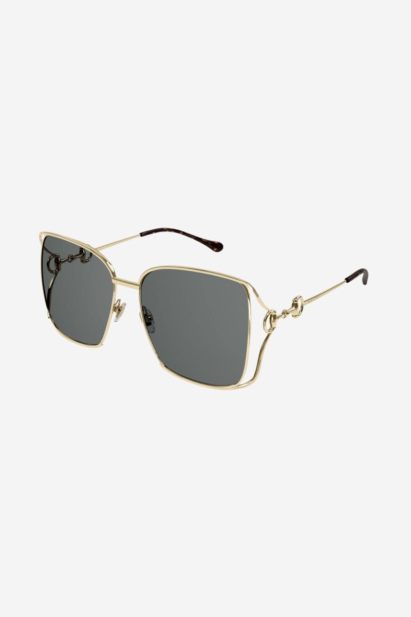 Squared with fork detail sunglasses – a full metal oversize squared shape – LUX VERSE Luxury Designer Fashion Outlet