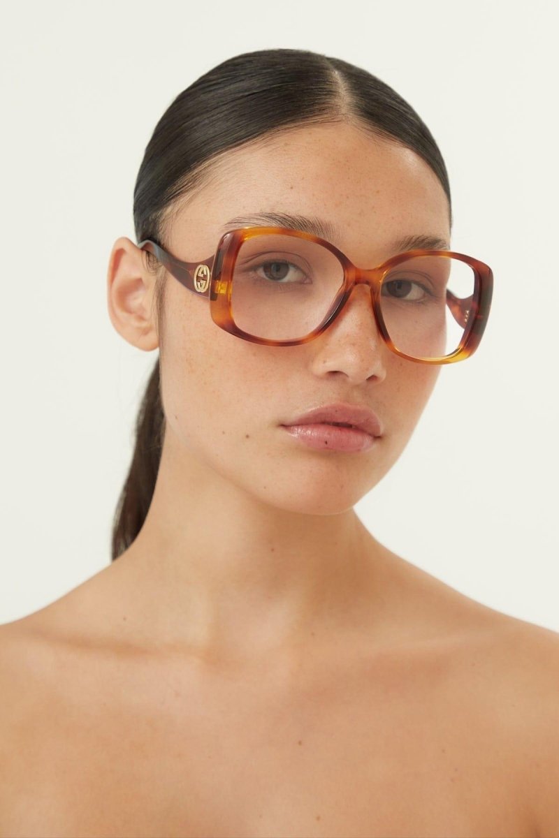 Vintage inspired havana frame – waves of colour, nuances and shapes bring back an eclectic vintage look – LUX VERSE Luxury Designer Fashion Outlet
