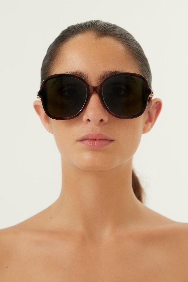 Vintage look round sunglasses – comfortable flat end tips – LUX VERSE Luxury Designer Fashion Outlet