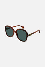 Vintage look round sunglasses – super feminine and easy-to-wear oversize soft square shape in full acetate – LUX VERSE Luxury Designer Fashion Outlet