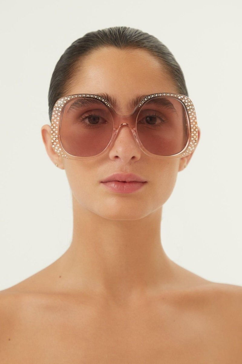 Vintage look sunglasses with Swarovski – this butterfly shape is perfect for a vintage yet fashion look – LUX VERSE Luxury Designer Fashion Outlet