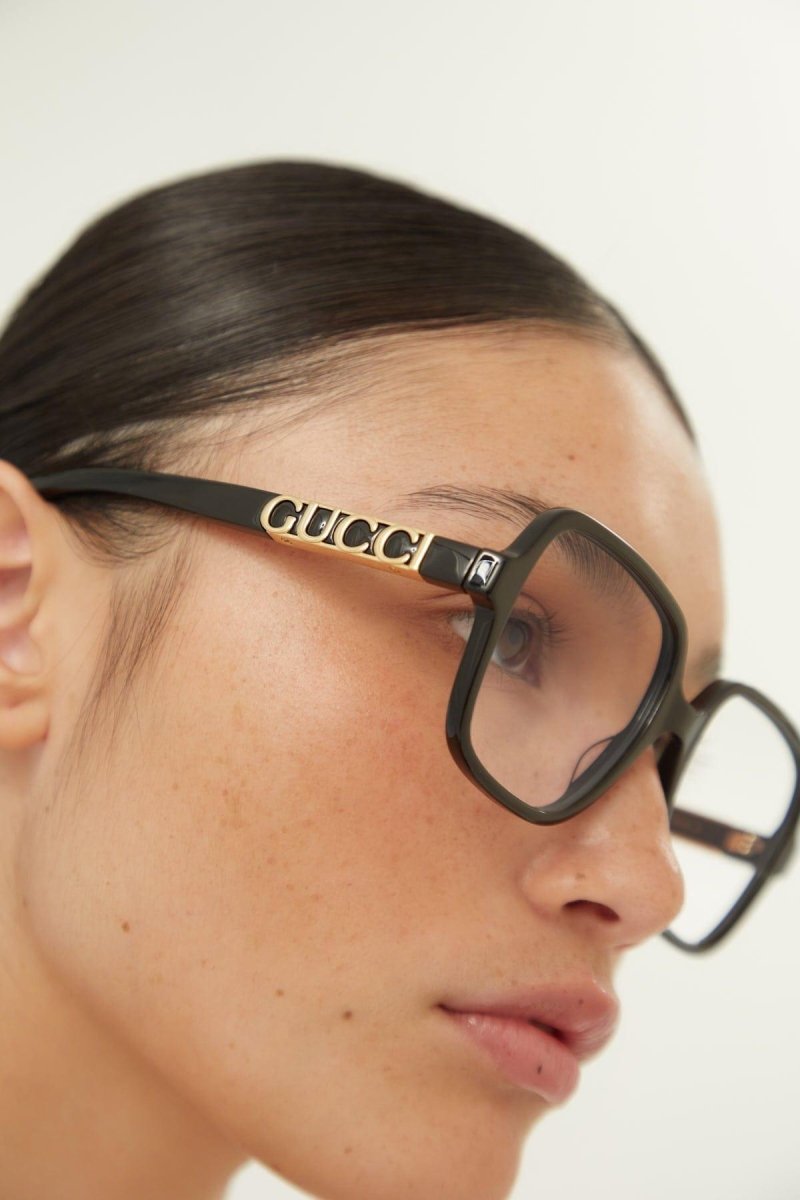 Vintage squared black frame – first launched in Fashion Show Aria – LUX VERSE Luxury Designer Fashion Outlet