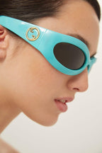 Wrap around blue sunglasses – blue sunglasses – LUX VERSE Luxury Designer Fashion Outlet