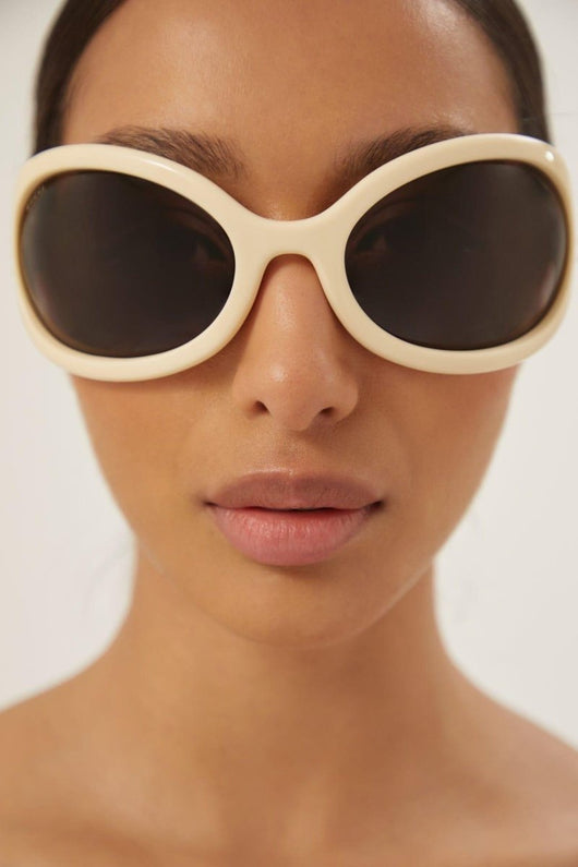 Gucci wrap around ivory sunglasses - LUX VERSE - Luxury designer fashion outlet