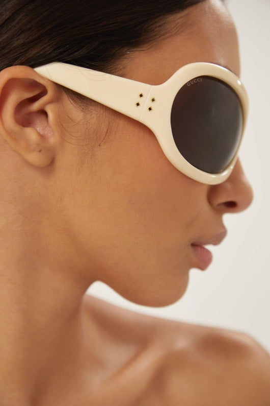 Gucci wrap around ivory sunglasses - LUX VERSE - Luxury designer fashion outlet