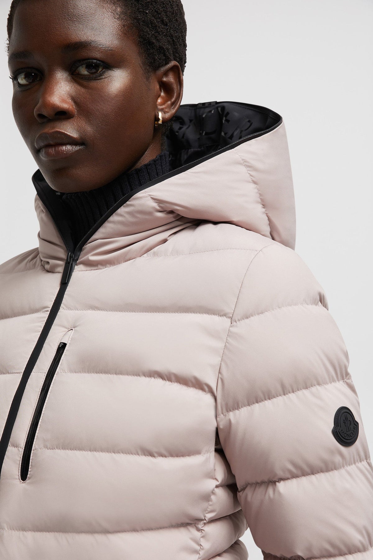 Herbe Short Down Jacket – emblematic of the Matt Black aesthetic, the Herbe short down jacket is equipped – LUX VERSE Luxury Designer Fashion Outlet