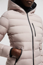 Herbe Short Down Jacket – crafted from stretch nylon Stretch nylon lining Down-filled Hood Interior branded – LUX VERSE Luxury Designer Fashion Outlet