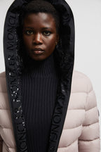 Herbe Short Down Jacket – a hood with shiny logo lettering adds another hint of brand DNA to the puffer jacket – LUX VERSE Luxury Designer Fashion Outlet