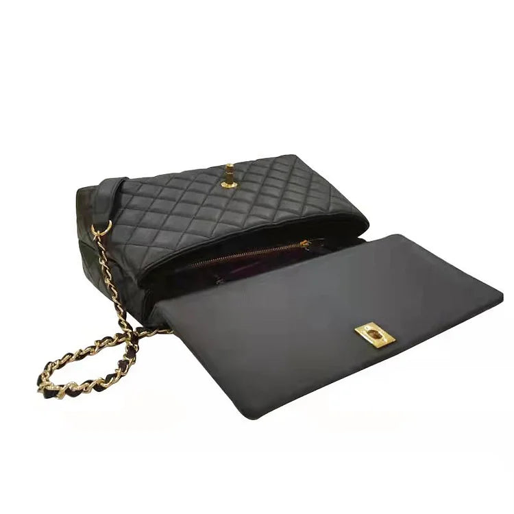 Maxi Flap Bag with Top Handle – LUX VERSE Luxury Designer Fashion Outlet