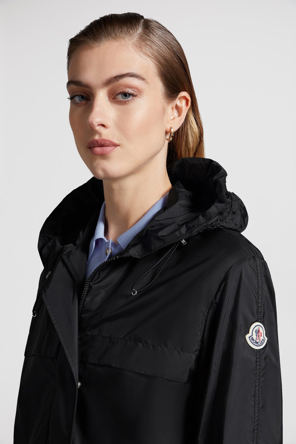 Hiengu Rain Coat – crafted from rainwear Hood with rainwear lining Zipper and snap button closure – LUX VERSE Luxury Designer Fashion Outlet