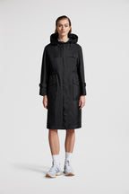 Hiengu Rain Coat – the hooded coat is crafted from rainwear, a very compact nylon fabric, notable for – LUX VERSE Luxury Designer Fashion Outlet