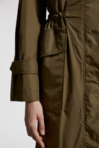 Hiengu Rain Coat – crafted from rainwear Hood with rainwear lining Zipper and snap button closure – LUX VERSE Luxury Designer Fashion Outlet