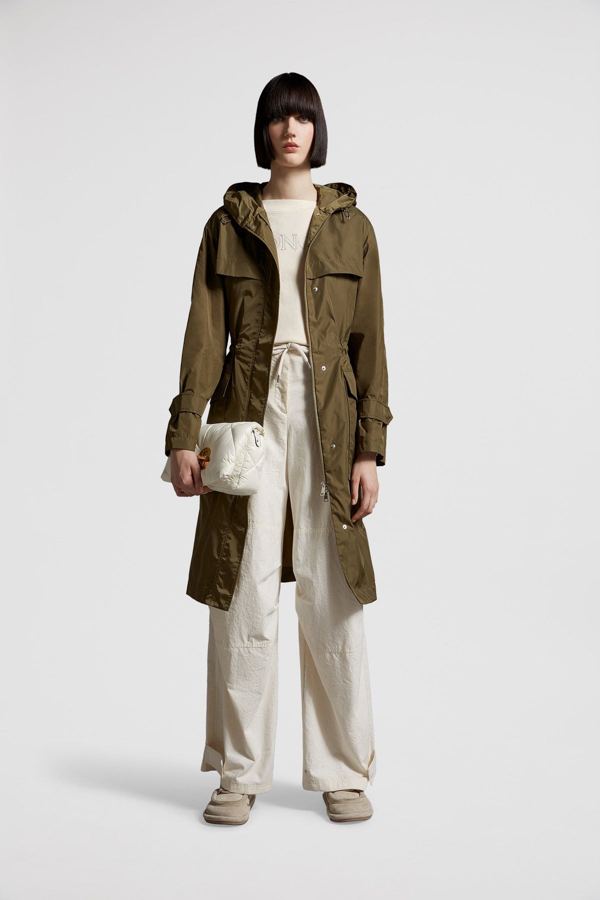 Hiengu Rain Coat – crafted from rainwear Hood with rainwear lining Zipper and snap button closure – LUX VERSE Luxury Designer Fashion Outlet