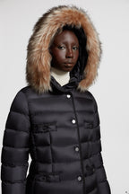 Hirmafur Long Down Jacket – the puffer coat is finished with a tactile long-haired sheep-skin trim, easily – LUX VERSE Luxury Designer Fashion Outlet