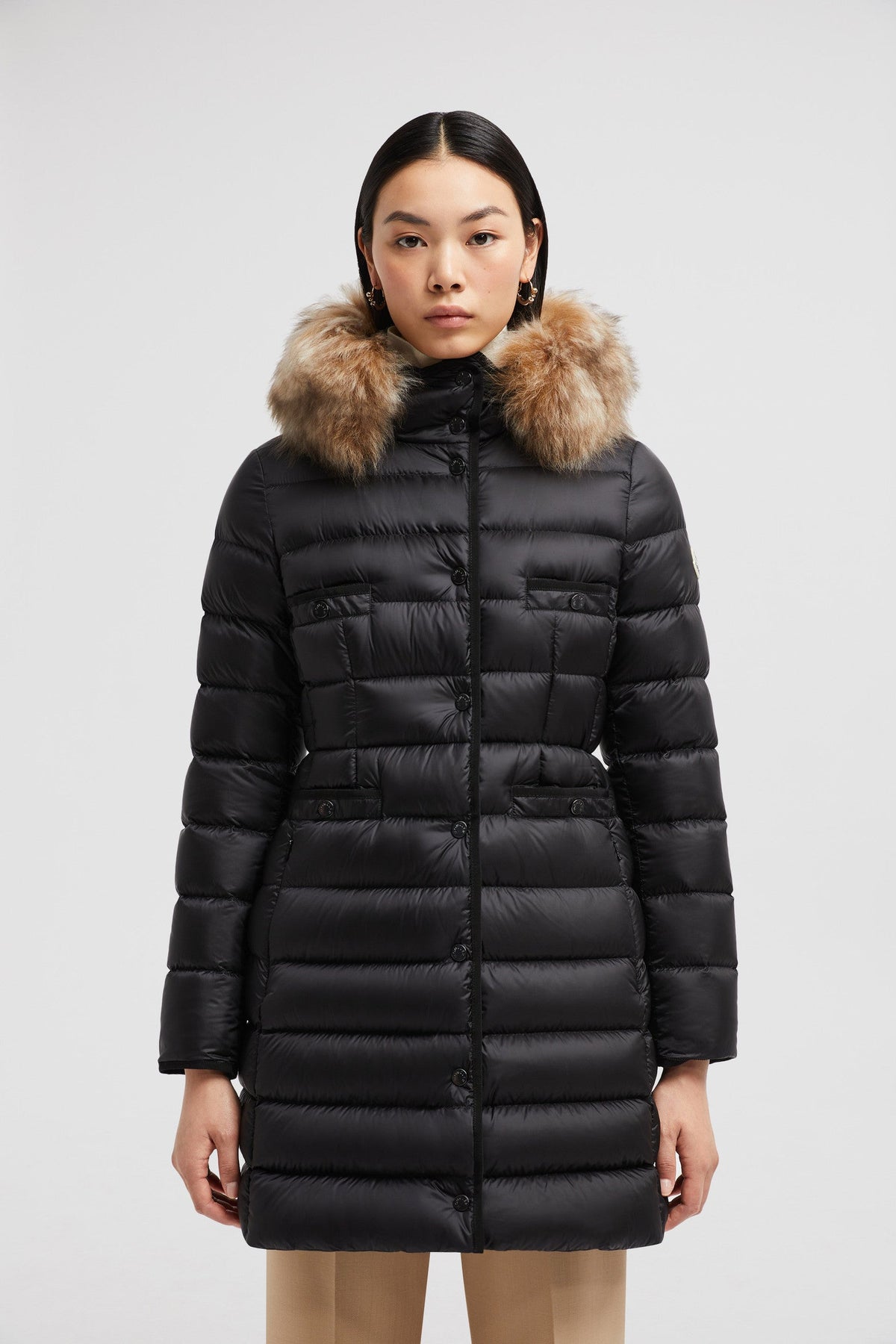 Hirmafur Long Down Jacket – the long down jacket is crafted from longue saison, a nylon fabric notable for – LUX VERSE Luxury Designer Fashion Outlet