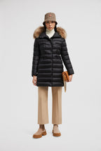 Hirmafur Long Down Jacket – the long down jacket is crafted from longue saison, a nylon fabric notable for – LUX VERSE Luxury Designer Fashion Outlet