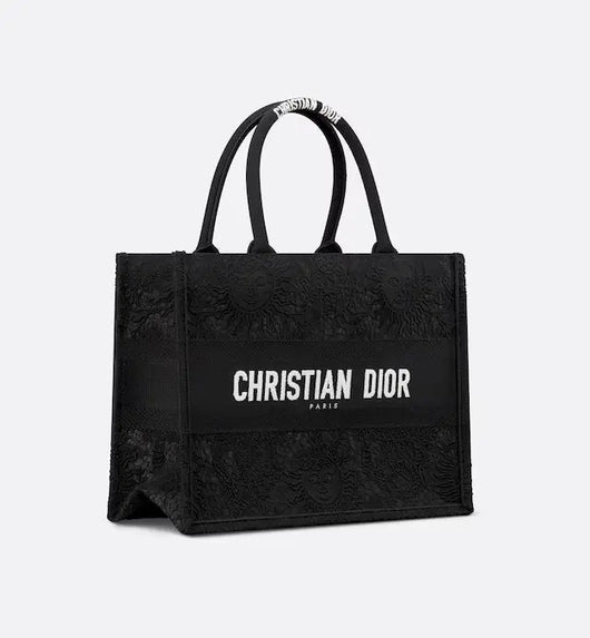 Medium Book Tote Black - Luxury Designer Outlet
