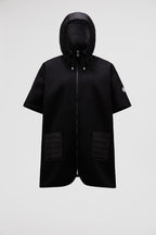 Hooded Down Cape – this cape is crafted from soft wool cloth – LUX VERSE Luxury Designer Fashion Outlet