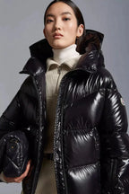 Huppe Short Down Jacket – the model is wearing a size S and is 178 cm tall Unmistakably, the Huppe – LUX VERSE Luxury Designer Fashion Outlet