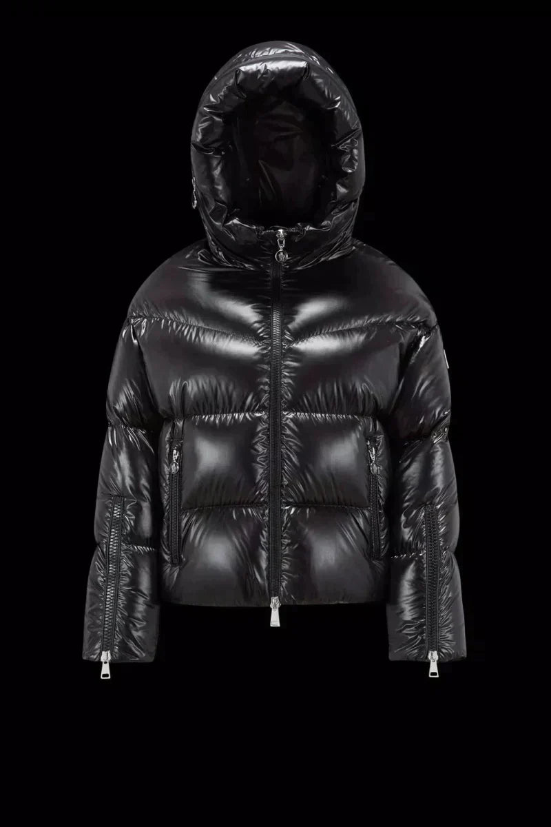 Huppe Short Down Jacket – the model is wearing a size S and is 178 cm tall Unmistakably, the Huppe – LUX VERSE Luxury Designer Fashion Outlet
