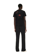 I Support Sport For Change” T-Shirt – red and black evil stampt at back – LUX VERSE Luxury Designer Fashion Outlet