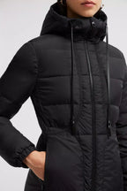 Idocrase Long Down Jacket – a nod to the collection's feminine spirit, the Idocrase down coat is featured in – LUX VERSE Luxury Designer Fashion Outlet