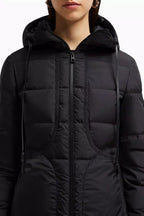 Idocrase Long Down Jacket – a versatile design, the down jacket layers over both day and evening looks – LUX VERSE Luxury Designer Fashion Outlet