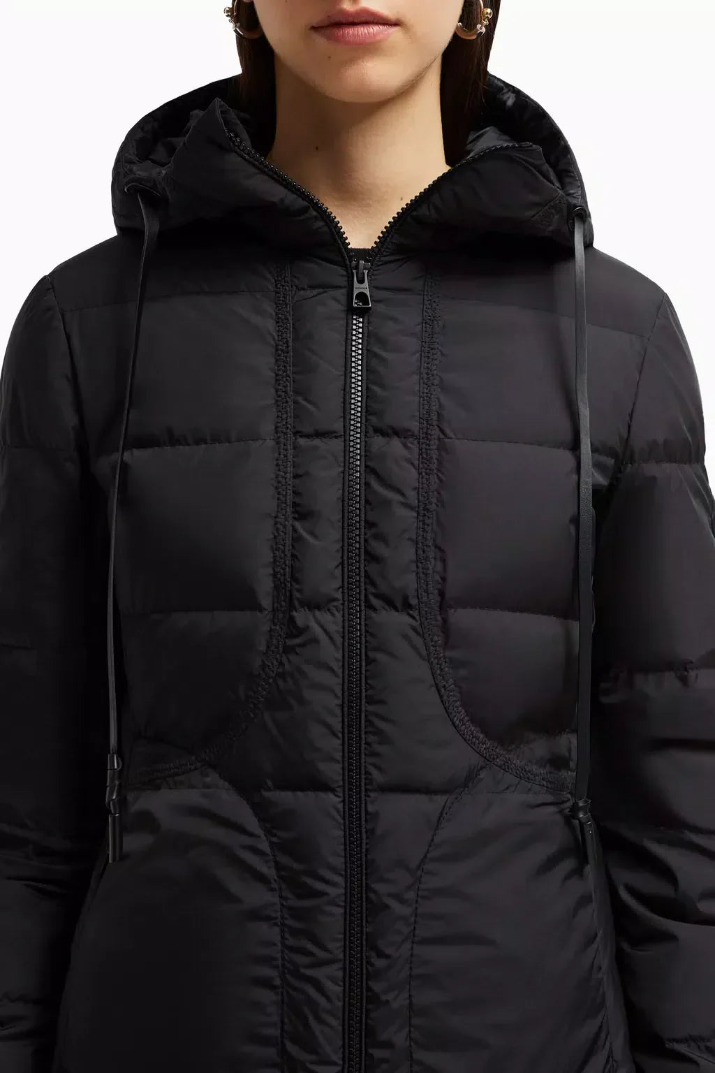 Idocrase Long Down Jacket – a versatile design, the down jacket layers over both day and evening looks – LUX VERSE Luxury Designer Fashion Outlet