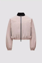 Laives Down Bomber Jacket – crafted from coated nylon, the down jacket comes in a cropped fit – LUX VERSE Luxury Designer Fashion Outlet