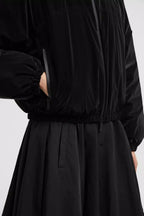 Laives Down Bomber Jacket – crafted from coated nylon, the down jacket comes in a cropped fit – LUX VERSE Luxury Designer Fashion Outlet