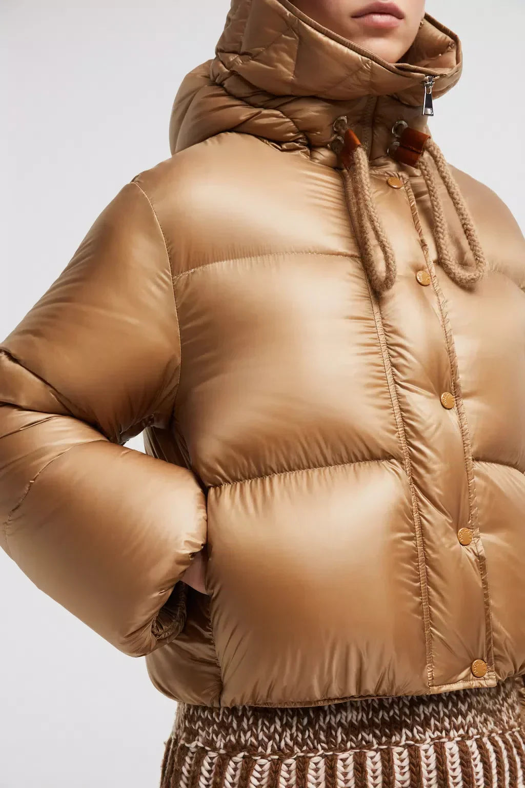 Borey Short Down Jacket – the short puffer boasts adjustable sleeves that open, allowing it to be worn as – LUX VERSE Luxury Designer Fashion Outlet