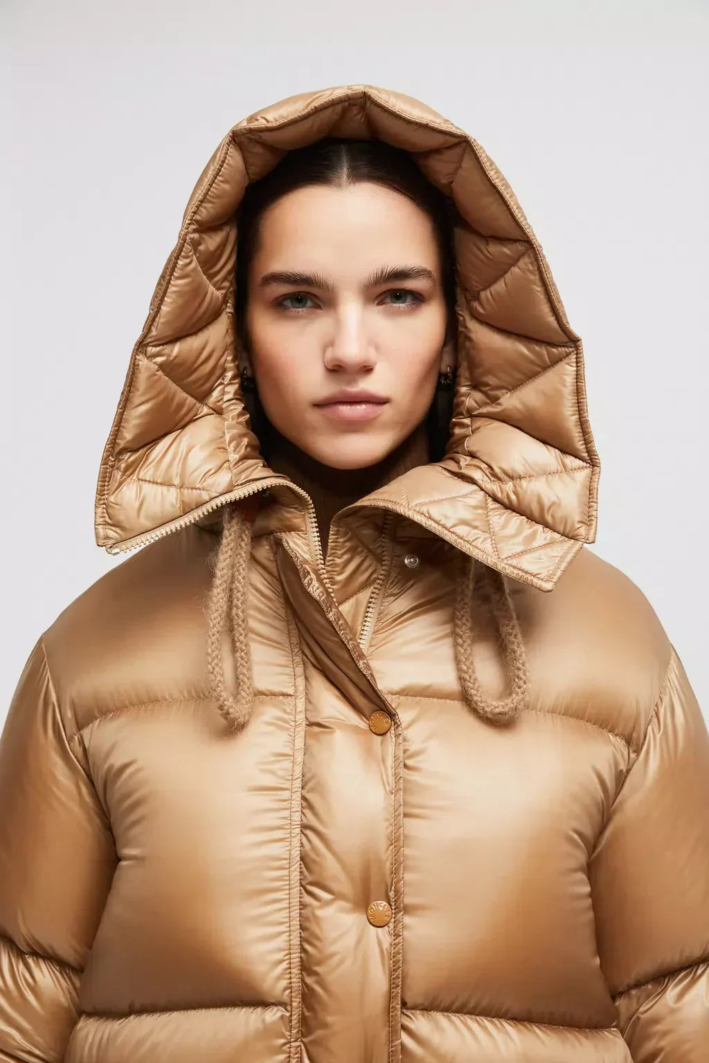 Borey Short Down Jacket – warm and cocooning, the hood has a wide brim inspired by the classic parka – LUX VERSE Luxury Designer Fashion Outlet