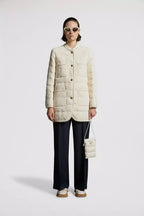 Epafo Mid-Length Down Jacket – the mid-length puffer layers perfectly over both day and evening looks – LUX VERSE Luxury Designer Fashion Outlet