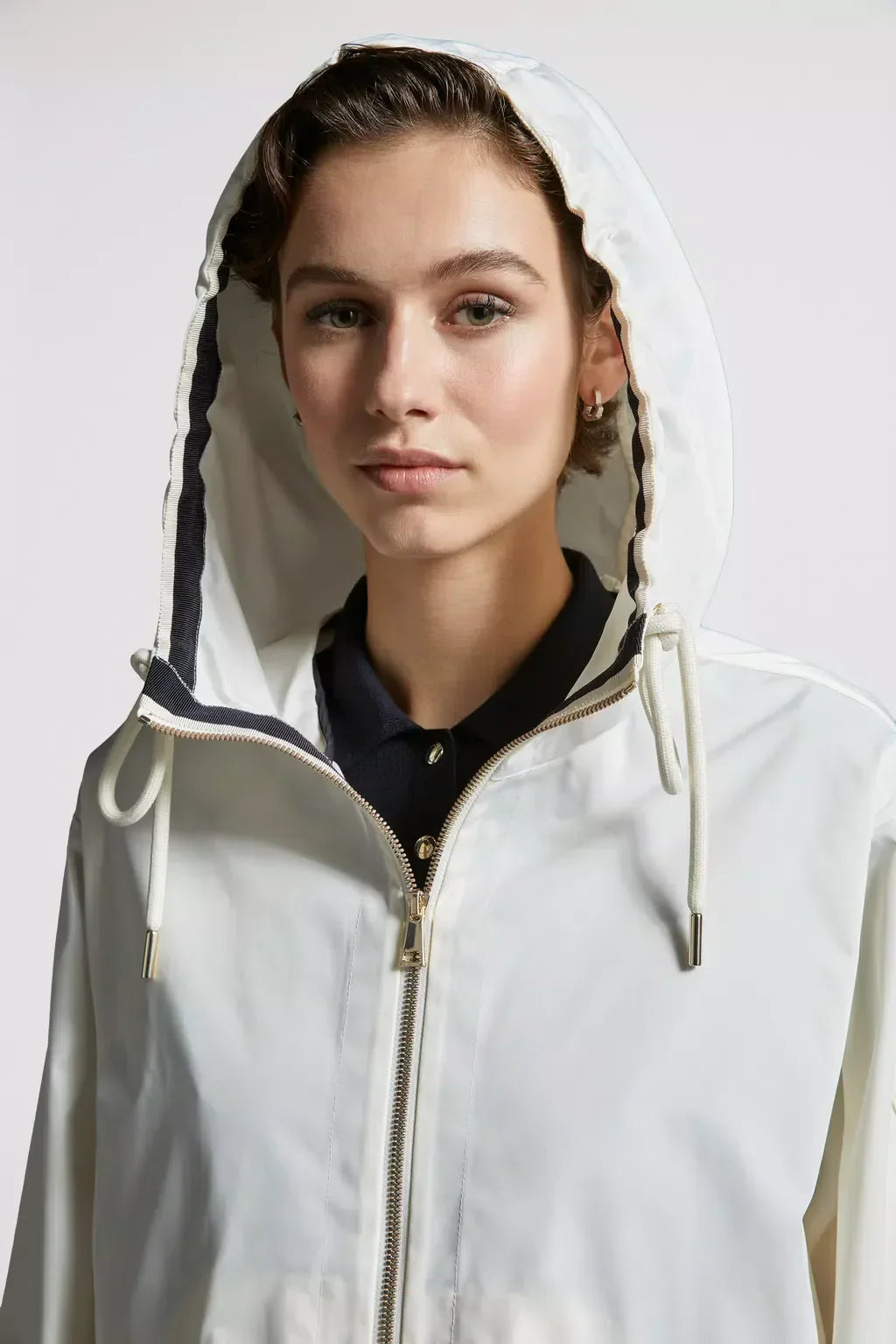 Cassiopea Hooded Jacket – evoking summers spent boating off the coast of Monte Carlo, the Cassiopea jacket – LUX VERSE Luxury Designer Fashion Outlet