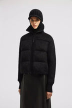 Padded Wool & Mohair Zip-Up Cardigan – easily worn every day, the parka coat is featured in a palette of elevated neutrals – LUX VERSE Luxury Designer Fashion Outlet