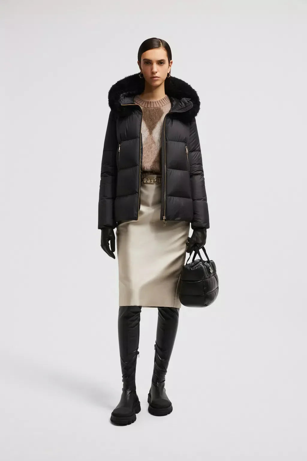 Laichefur Short Down Jacket – the jacket layers perfectly over work and eveningwear – LUX VERSE Luxury Designer Fashion Outlet