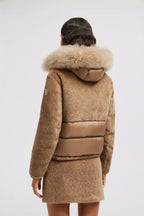 Marne Teddy Short Down Jacket – gold-toned buttons provide the finishing touches – LUX VERSE Luxury Designer Fashion Outlet