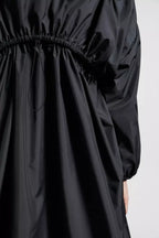 Licasto Rain Coat – crafted from recycled micro soft technique Down-filled collar Hood Zipper closure – LUX VERSE Luxury Designer Fashion Outlet