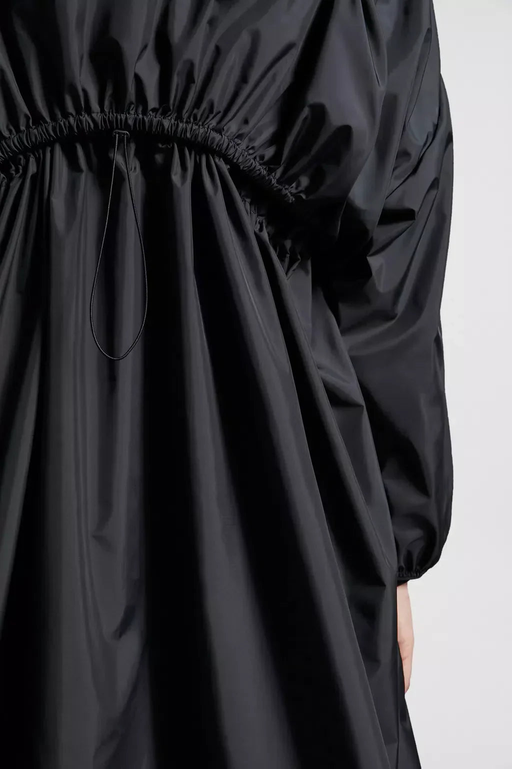 Licasto Rain Coat – crafted from recycled micro soft technique Down-filled collar Hood Zipper closure – LUX VERSE Luxury Designer Fashion Outlet