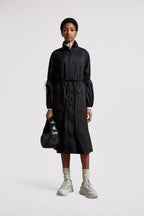 Lins Parka – a curved silhouette is contrasted with an elastic belt that cinches the waist – LUX VERSE Luxury Designer Fashion Outlet