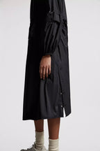 Lins Parka – a curved silhouette is contrasted with an elastic belt that cinches the waist – LUX VERSE Luxury Designer Fashion Outlet