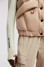 Marolies Down Vest – adding extra protection while you explore, a stand collar completes the style – LUX VERSE Luxury Designer Fashion Outlet