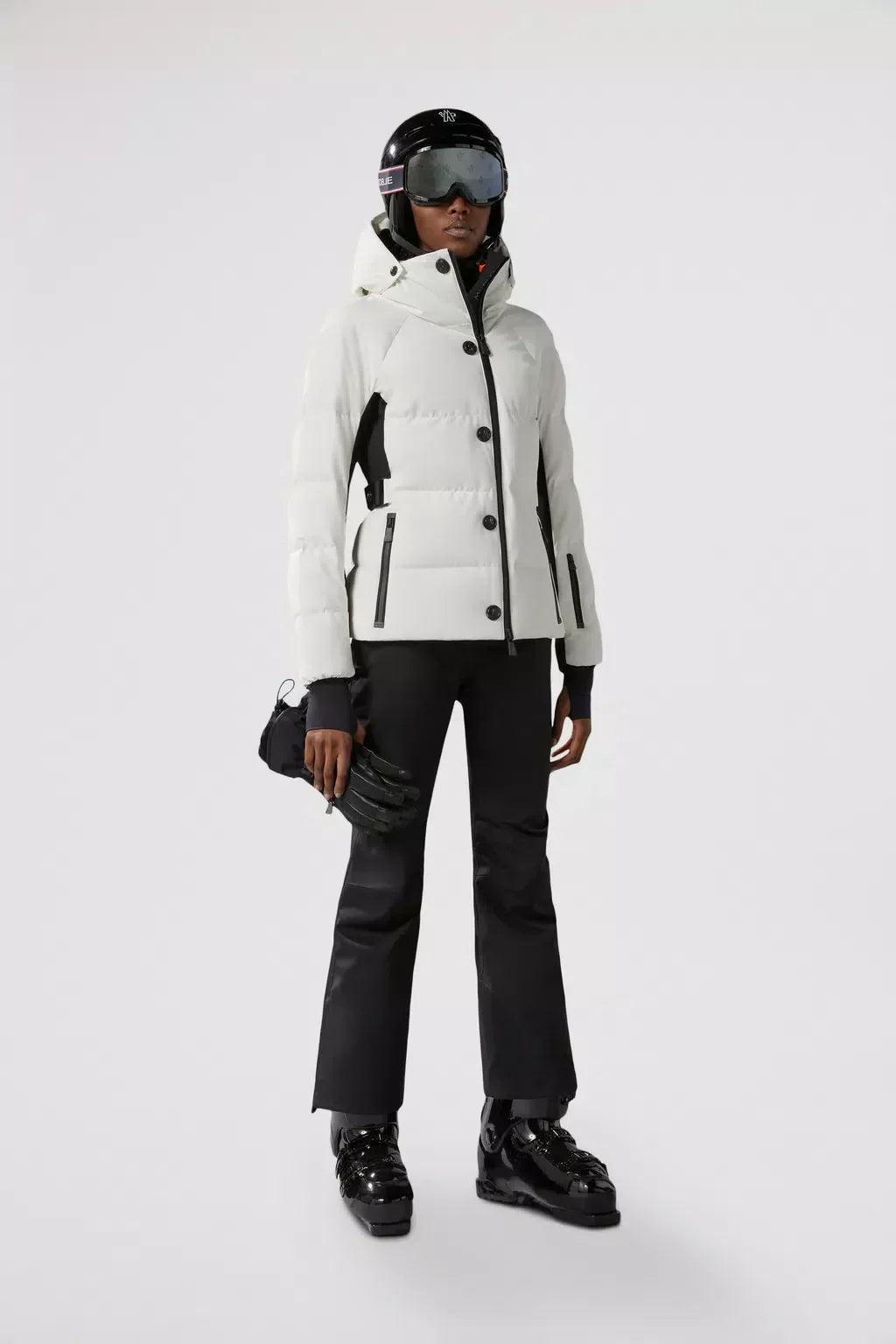 Guyane Short Down Jacket – crafted from 2L 4-way plain weave stretch nylon Stretch nylon lining Down-filled – LUX VERSE Luxury Designer Fashion Outlet
