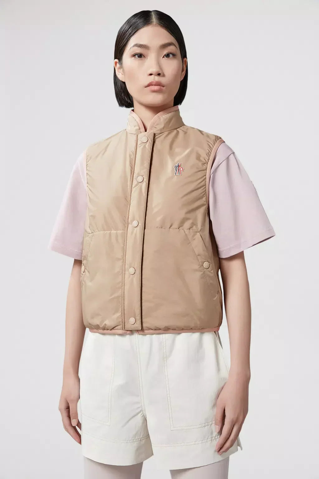 Reversible Vest – a reversible design, the zip-up vest's other face is crafted from water-repellent – LUX VERSE Luxury Designer Fashion Outlet