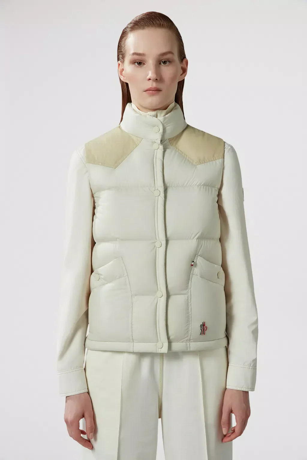 Sorapis Down Vest – crafted from longue saison Nylon lining Down-filled Canvas yoke Velvet inner collar – LUX VERSE Luxury Designer Fashion Outlet